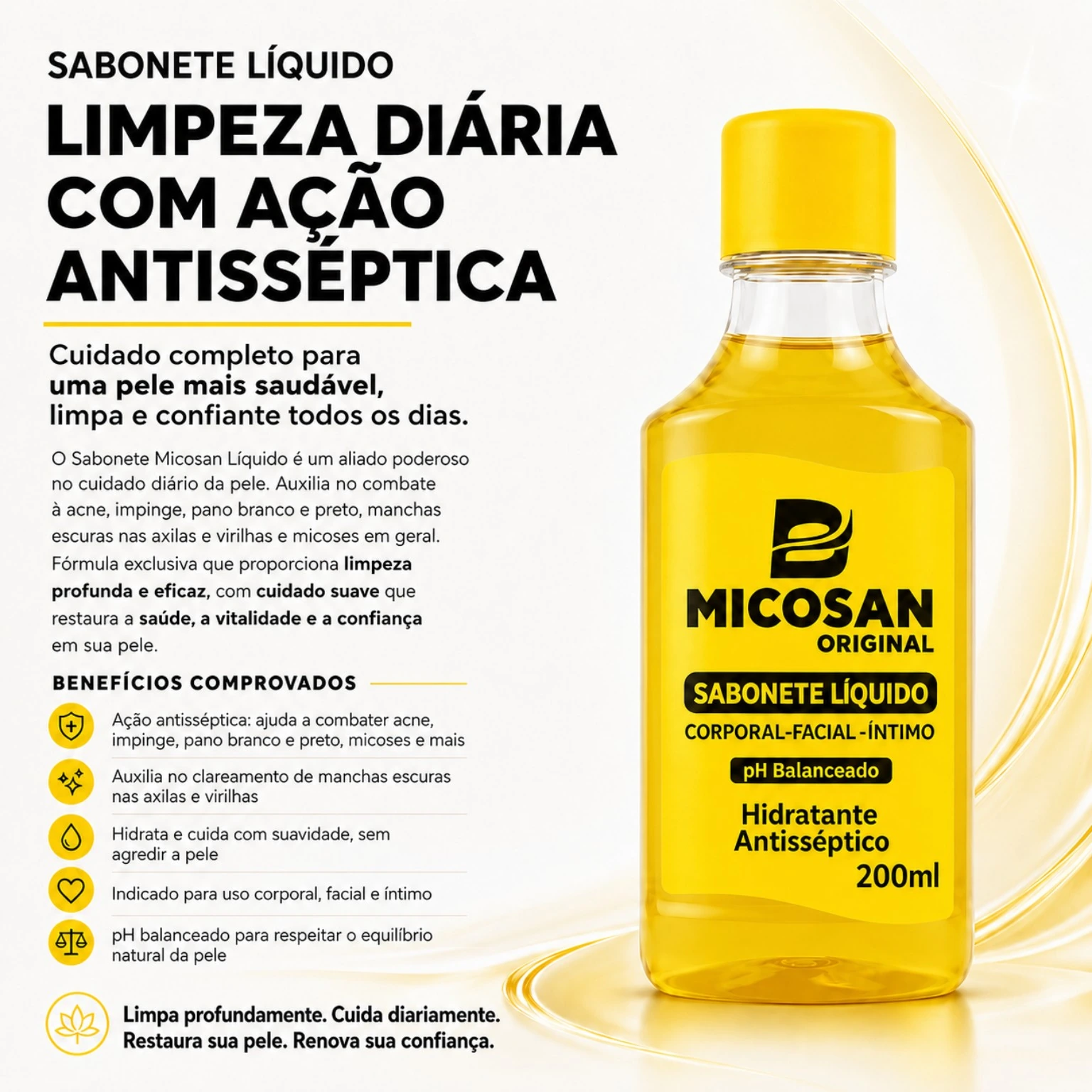 Sabonete líquido MICOSAN® Original 200ml